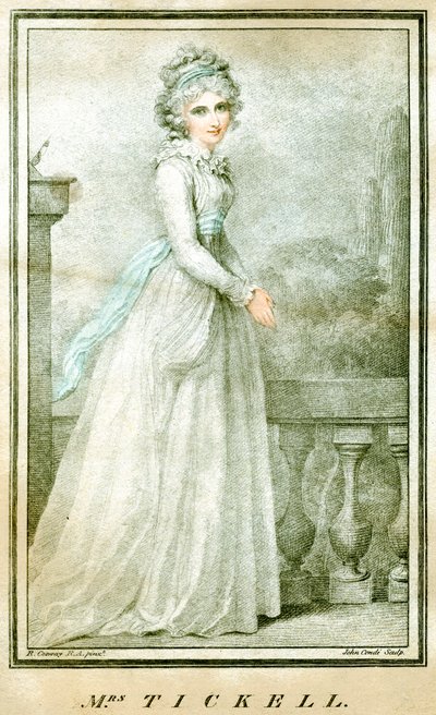 ティッケル夫人、c1780-1810 作： Richard Cosway