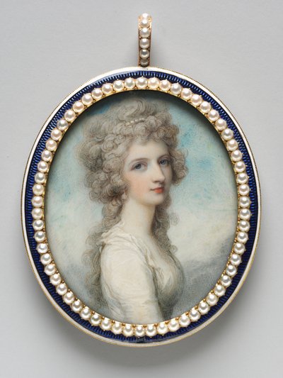 メアリーフランシスの肖像Fanny Swinburne、c。 1786年。 作： Richard Cosway