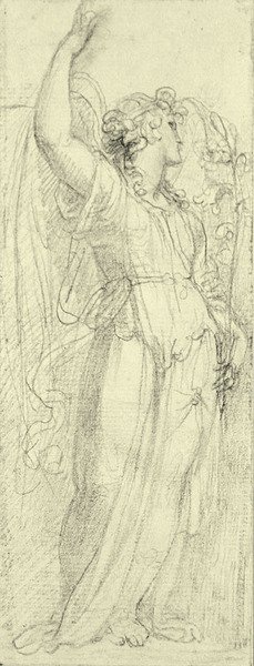 受胎告知の天使」（鉛筆・紙） 作： Richard Cosway