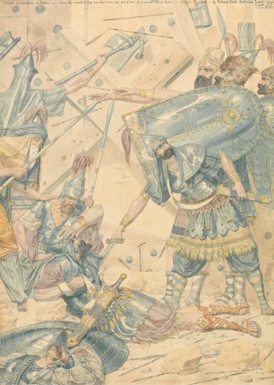 テベズでのアビメレクの死 作： Richard Dadd