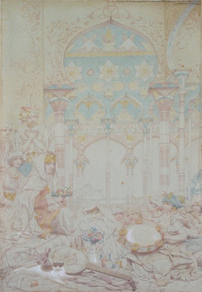エジプトのハレムのファンタジー（1865年 作： Richard Dadd