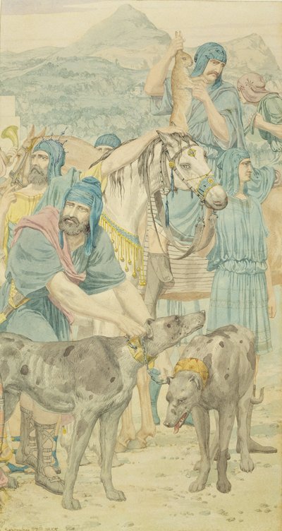 狩猟シーン、1855 作： Richard Dadd