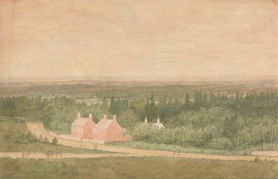 コテージのある風景、ブロードムーア 作： Richard Dadd