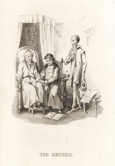 死の骸骨といんちき医者。 1827年（彫刻） 作： Richard Dagley