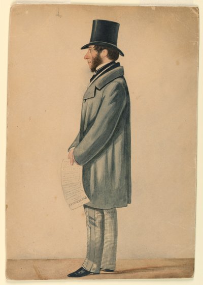 見知らぬ男の肖像 作： Richard Dighton
