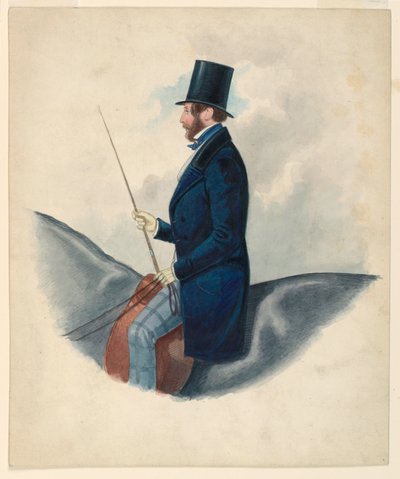 正体不明の男の肖像 作： Richard Dighton