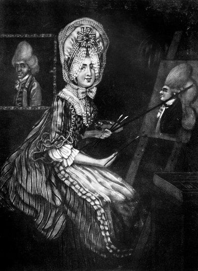 マカロニスのペイントレス、1770年。 作： Richard Dighton