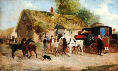 馬車の情景 1875年頃 油彩・カンヴァス 作： Richard Dodd Widdas