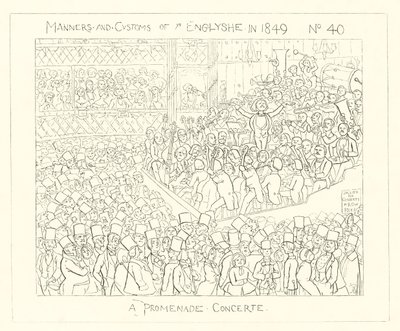 1849年、プロムナードコンサート 作： Richard Doyle