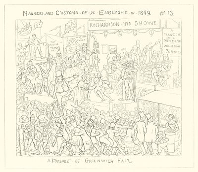 1849年、グリニッジフェアの展望 作： Richard Doyle