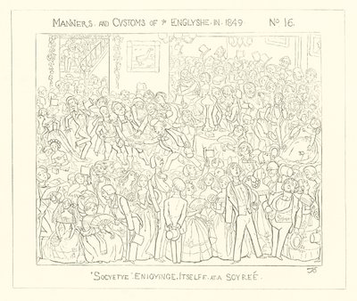 1849年、ソワレで楽しむ社会 作： Richard Doyle