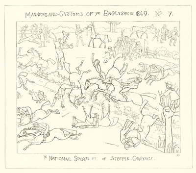 1849年、尖塔追跡の全国スポーツ 作： Richard Doyle