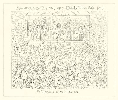 1849年、選挙の見通し 作： Richard Doyle