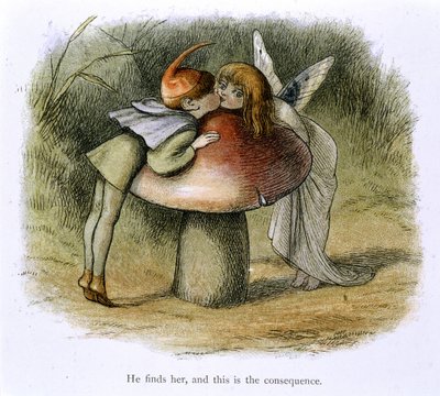 エルフと妖精のキス 作： Richard Doyle