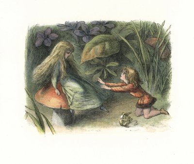 きのこの上の妖精に拒絶されたエルフの王子 (リトグラフ) 作： Richard Doyle