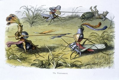 エルフ騎士団の馬上槍試合 作： Richard Doyle