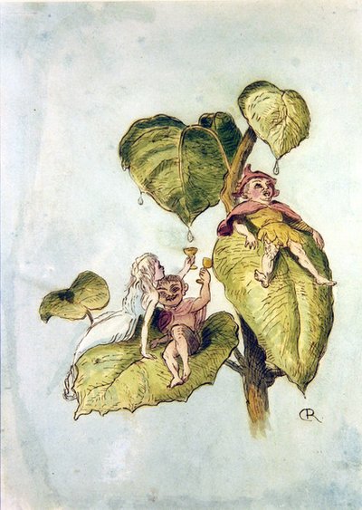 フシギダネのごちそうII（ペン・水彩・紙） 作： Richard Doyle