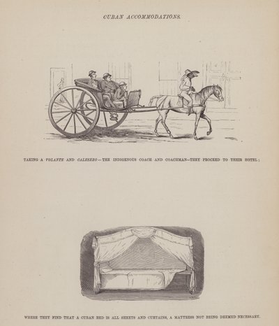 The American Tour of Messrs Brown, Jones and Robinson」のページ（彫刻）。 作： Richard Doyle