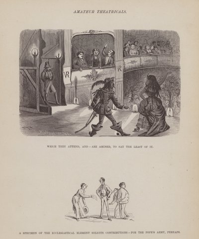The American Tour of Messrs Brown, Jones and Robinson」のページ（彫刻）。 作： Richard Doyle