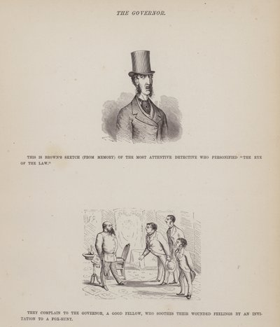 The American Tour of Messrs Brown, Jones and Robinson」のページ（彫刻）。 作： Richard Doyle