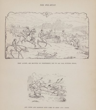 The American Tour of Messrs Brown, Jones and Robinson」のページ（彫刻）。 作： Richard Doyle