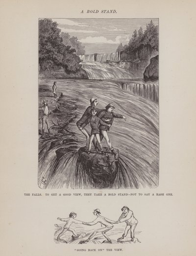 The American Tour of Messrs Brown, Jones and Robinson」のページ（彫刻）。 作： Richard Doyle