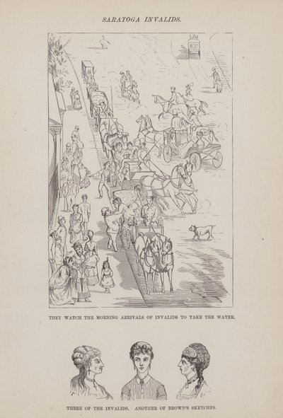 The American Tour of Messrs Brown, Jones and Robinson」のページ（彫刻）。 作： Richard Doyle