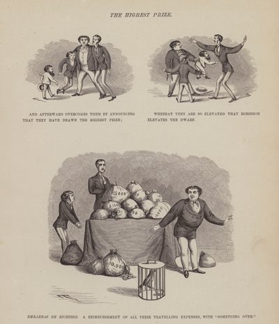 The American Tour of Messrs Brown, Jones and Robinson」のページ（彫刻）。 作： Richard Doyle