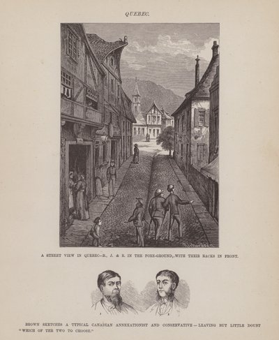 The American Tour of Messrs Brown, Jones and Robinson」のページ（彫刻）。 作： Richard Doyle