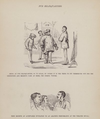 The American Tour of Messrs Brown, Jones and Robinson」のページ（彫刻）。 作： Richard Doyle