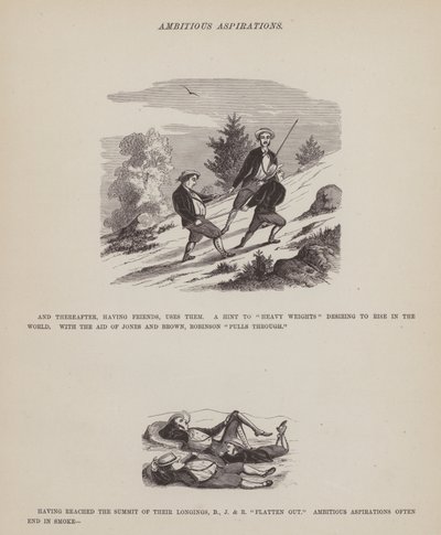 The American Tour of Messrs Brown, Jones and Robinson」のページ（彫刻）。 作： Richard Doyle