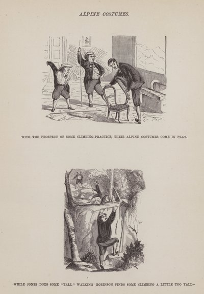 The American Tour of Messrs Brown, Jones and Robinson」のページ（彫刻）。 作： Richard Doyle