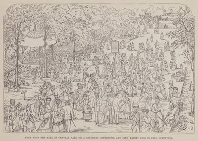 The American Tour of Messrs Brown, Jones and Robinson」のページ（彫刻）。 作： Richard Doyle