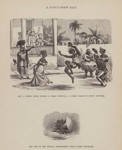 The American Tour of Messrs Brown, Jones and Robinson」のページ（彫刻）。 作： Richard Doyle