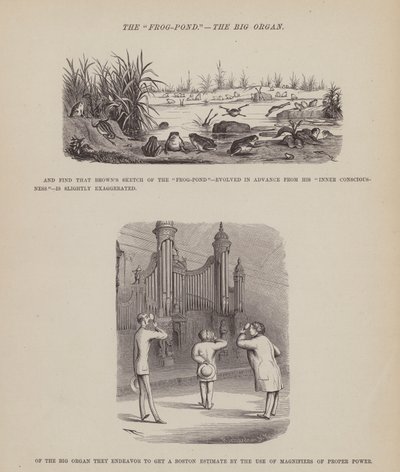 The American Tour of Messrs Brown, Jones and Robinson」のページ（彫刻）。 作： Richard Doyle