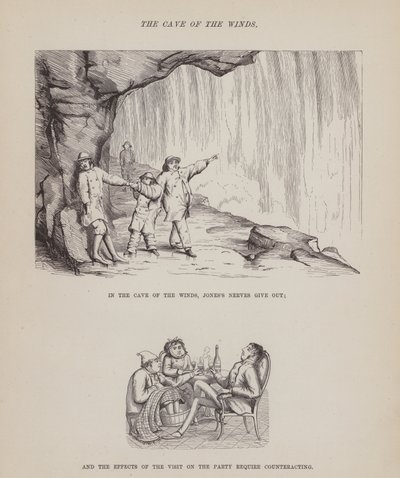 The American Tour of Messrs Brown, Jones and Robinson」のページ（彫刻）。 作： Richard Doyle