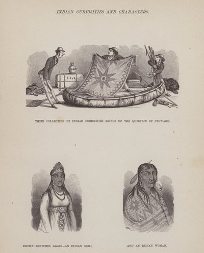 The American Tour of Messrs Brown, Jones and Robinson」のページ（彫刻）。 作： Richard Doyle