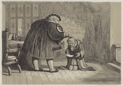 ヘンリー8世（アクアチント）の治世で物資を調達する 作： Richard Doyle