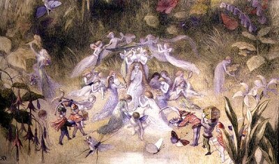 タイタニアのトイレ」1870年頃（紙に水彩画 作： Richard Doyle