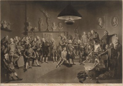 王立芸術アカデミー 作： Richard Earlom, after Johann Zoffany