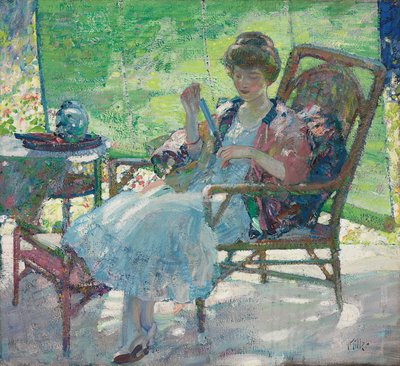 デイドリームス、1916年頃（キャンバスに油彩） 作： Richard Emil Miller