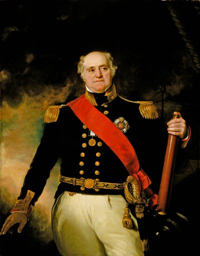 サー・トーマス・マスターマン・ハーディ、ブルー副提督（1769年～1839年） 作： Richard Evans