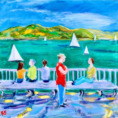 A Bench, Sausalito, 2017年 作： Richard Fox