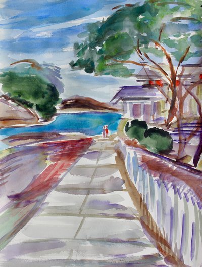 河口への道、ベニシア、2017年 作： Richard Fox
