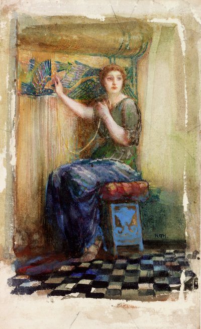 紙に織機水彩で 作： Richard George Hatton