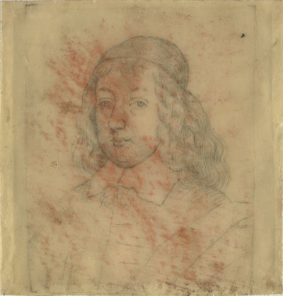 未知の聖職者の頭と肩の肖像画 作： Richard Gibson