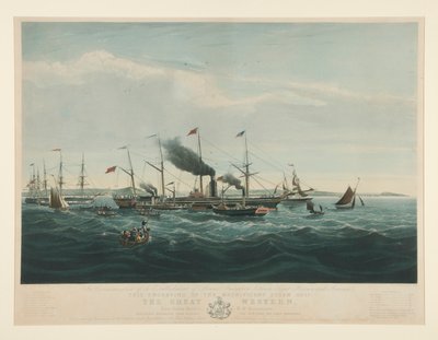 イギリスとアメリカの間の蒸気航海の確立を記念して 作： Richard Gilson Reeve