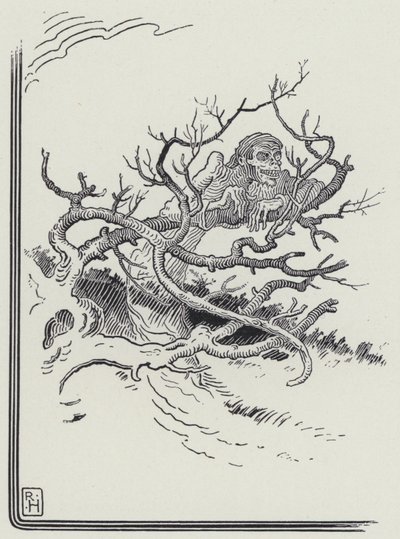 The Man And Death（男と死）」（エングレービング 作： Richard Heighway