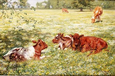 春の子牛 作： Richard Henry Brock
