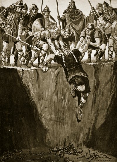 加算器の穴、「ハッチンソンのイギリス国民の物語」のイラスト、1920年頃（リソ） 作： Richard Henry Brock